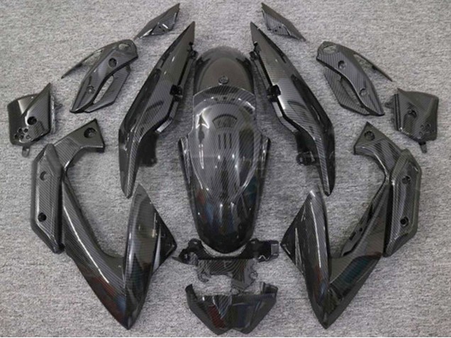 Billige Yamaha XJ6 Motorrad Verkleidung 2009-2012 - Schwarze Carbonfaser