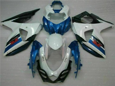 Billige Suzuki GSXR 1000 Abs Verkleidungen Kit 2009-2016 - Weiss Blau Schwarz