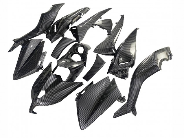 Billige Yamaha TMAX530 Motorrad Verkleidung 2012-2014 - Schwarze Carbonfaser