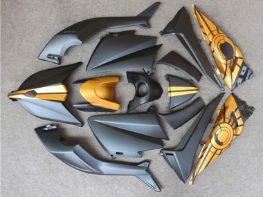 Billige Yamaha TMAX530 Motorrad Verkleidung 2012-2014 - Matt Schwarz Gold