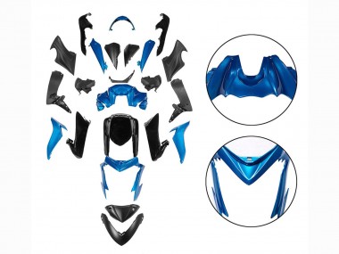 Billige Suzuki GSX-S 1000 Motorrad Verkleidung 2015-2020 - Blau Schwarz