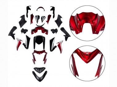 Billige Suzuki GSX-S 1000 Motorrad Verkleidung 2015-2020 - Schwarz Rot
