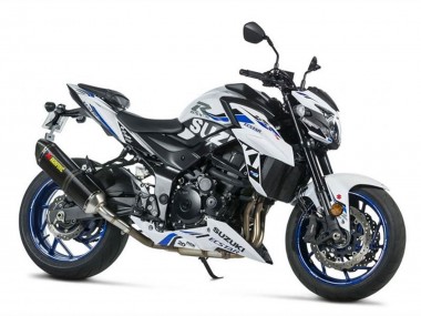 Billige Suzuki GSX-S 750 Motorrad Verkleidung 2017-2022 - Weiss Blau Ecstar