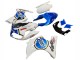 Billige Suzuki SV650 Motorrad Verkleidung 2003-2013 - Weiss Blau Lucky Strike Motul