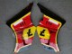 Billige Suzuki RG400 RG500 RG400/500 Motorrad Verkleidung 1984-1987 - Rot Gelb Schwarz 7