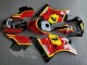 Billige Suzuki RG400 RG500 RG400/500 Motorrad Verkleidung 1984-1987 - Rot Gelb Schwarz 7