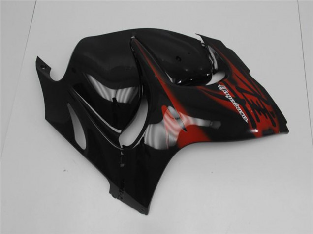 Billige Suzuki GSXR 1300 Hayabusa Motorrad Verkleidung 2008-2020 - Glanzendes Schwarz Rot