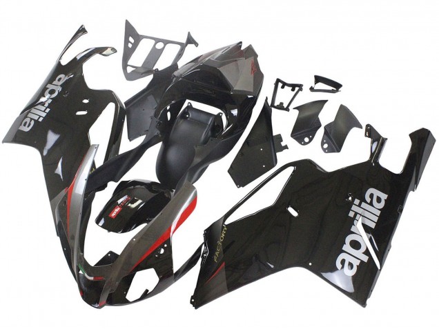 Billige Aprilia RSV1000 Motorrad Verkleidung 2003-2006 - Glanzendes Schwarz Grau Rot