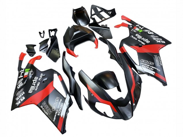 Billige Aprilia RSV1000 Motorrad Verkleidung 2003-2006 - Schwarz Rot
