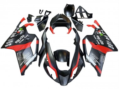 Billige Aprilia RSV1000 Motorrad Verkleidung 2003-2006 - Schwarz Rot