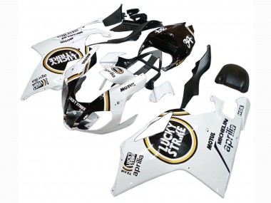 Billige Aprilia RSV1000 Motorrad Verkleidung 2003-2006 - Weiss Schwarz Lucky Strike Motul Michelin