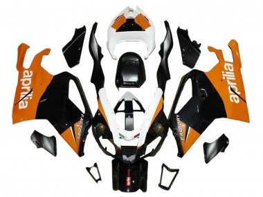 Billige Aprilia RSV1000 Motorrad Verkleidung 2003-2006 - Schwarz Orange Weiss