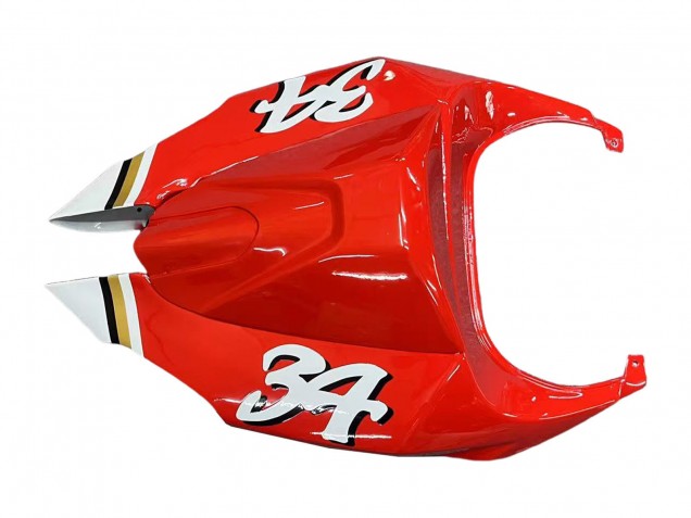 Billige Aprilia RSV1000 Motorrad Verkleidung 2003-2006 - Weiss Rot Lucky Strike Motul 34