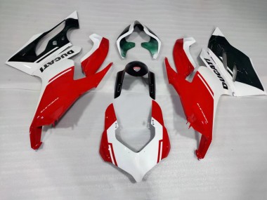 Billige Ducati Panigale V2 Motorrad Verkleidung 2020-2024 - Weiss Rot Grun Glanzendes Schwarz