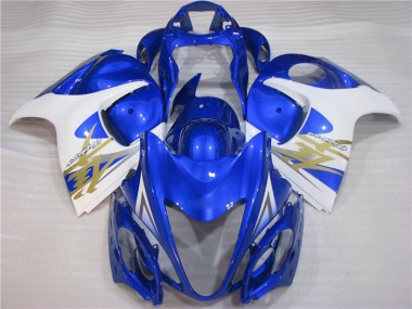 Billige Suzuki GSXR 1300 Hayabusa Motorrad Verkleidung 2008-2020 - Weiss Blau