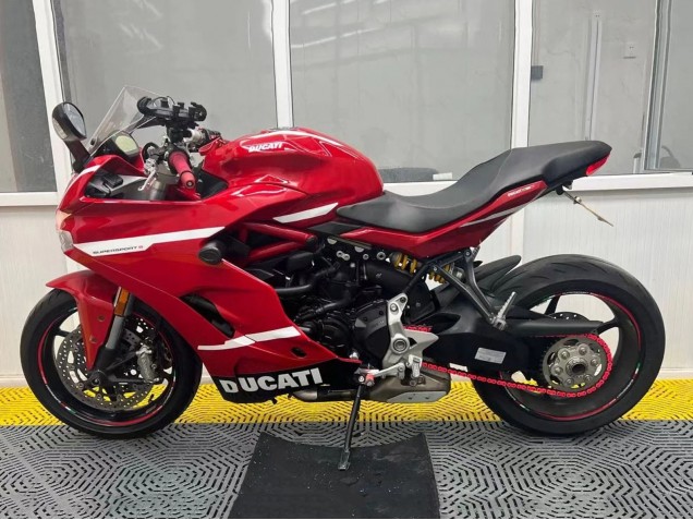 Billige Ducati Supersport 939/939S Motorrad Verkleidung 2017-2022 - Rot Weiss Schwarz