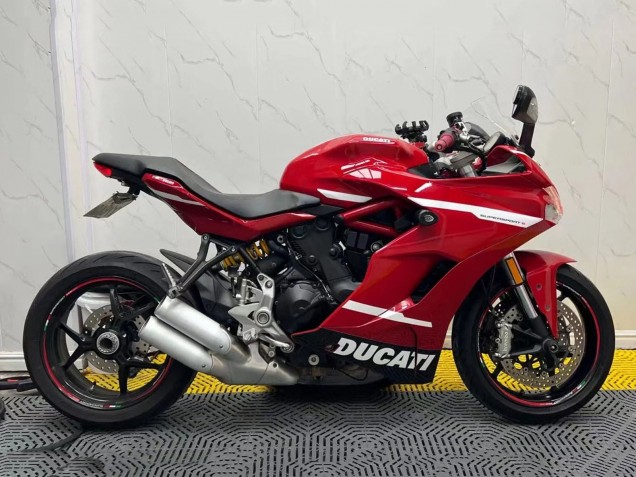 Billige Ducati Supersport 939/939S Motorrad Verkleidung 2017-2022 - Rot Weiss Schwarz