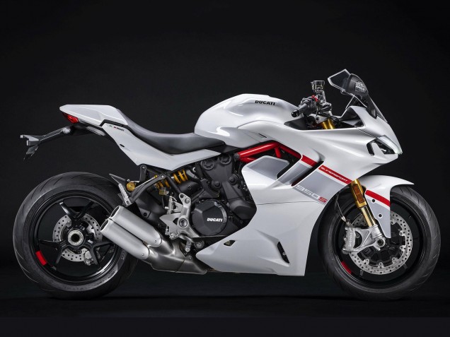 Billige Ducati 2021-2024 Ducati Supersport 950/950S Motorrad Verkleidung 2021-2024 - Weiss Silber Rot