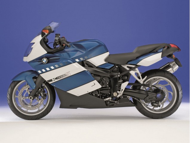 Billige BMW K1200S Motorrad Verkleidung 2005-2010 - Weiss Dunkel Blau