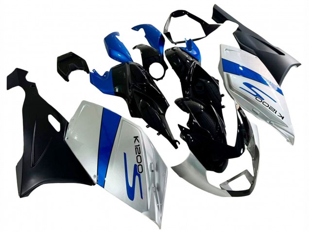 Billige BMW K1200S Motorrad Verkleidung 2005-2010 - Silber Blau Schwarz
