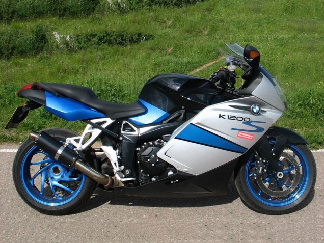 Billige BMW K1200S Motorrad Verkleidung 2005-2010 - Silber Blau Schwarz