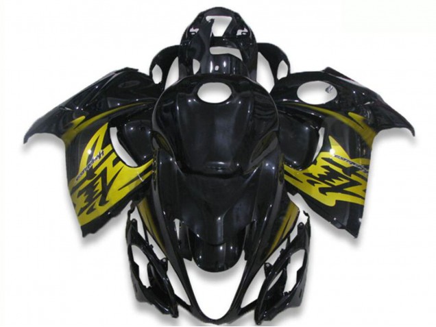 Billige Suzuki GSXR 1300 Hayabusa Motorrad Verkleidung 2008-2020 - Glanzendes Schwarz Gelb