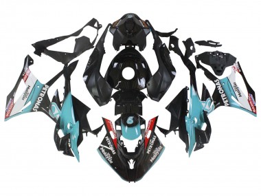 Billige BMW S1000RR Motorrad Verkleidung 2023-2024 - Hellblau Matt Schwarz Petronas