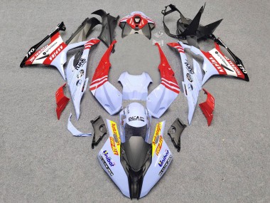Billige BMW S1000RR Motorrad Verkleidung 2023-2024 - Weiss Rot Schwarz Gold