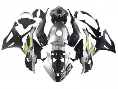 Billige BMW S1000RR Motorrad Verkleidung 2023-2024 - Silber Matt Schwarz Limetten Grun