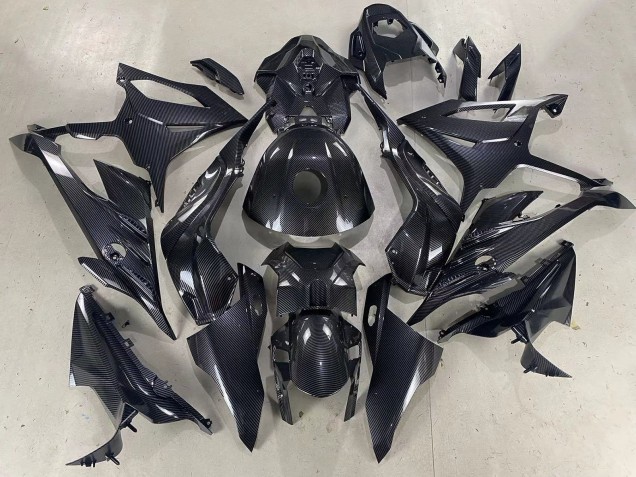 Billige BMW S1000RR Motorrad Verkleidung 2023-2024 - Glanzendes Schwarz Carbonfaser