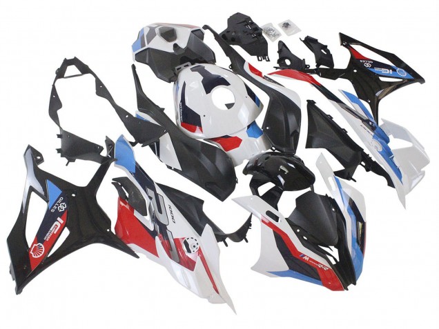 Billige BMW S1000RR Motorrad Verkleidung 2023-2024 - Weiss Blau Rot Matt Schwarz