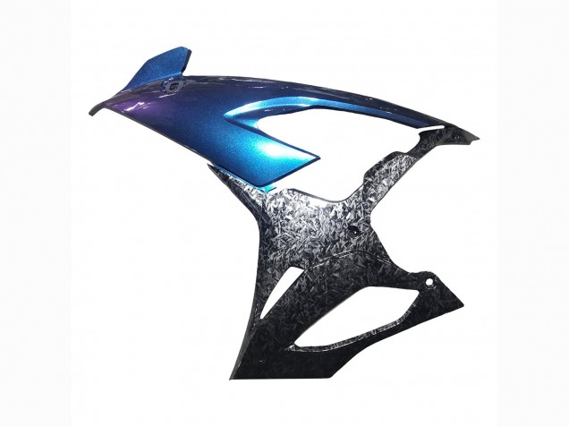 Billige BMW S1000RR Motorrad Verkleidung 2019-2022 - Gradient Blau Lila Geschmiedet Carbonfaser