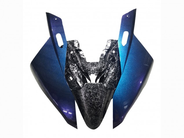 Billige BMW S1000RR Motorrad Verkleidung 2019-2022 - Gradient Blau Lila Geschmiedet Carbonfaser