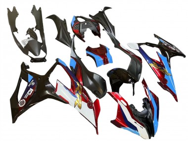 Billige BMW S1000RR Motorrad Verkleidung 2019-2022 - Schwarz Rot Blau