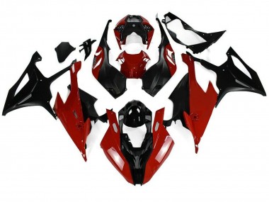 Billige BMW S1000RR Motorrad Verkleidung Kit 2019-2022 - Schwarz Rot