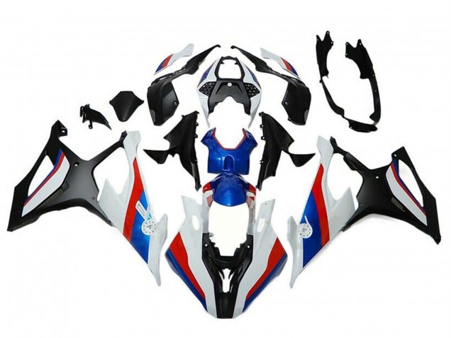 Billige BMW S1000RR Motorrad Verkleidung 2019-2022 - Schwarz Weiss Rot Blau