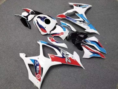 Billige BMW S1000RR Motorrad Verkleidung 2019-2022 - Weiss Rot Blau