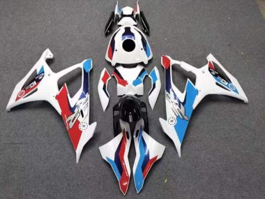Billige BMW S1000RR Motorrad Verkleidung 2019-2022 - Weiss Rot Blau