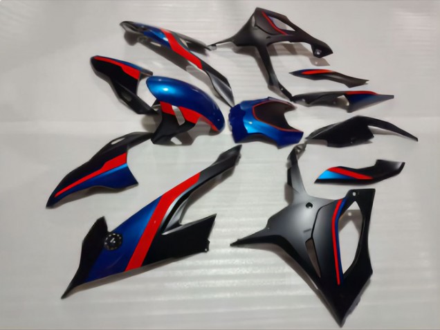 Billige BMW S1000RR Motorrad Verkleidung 2019-2022 - Schwarz Blau Rot