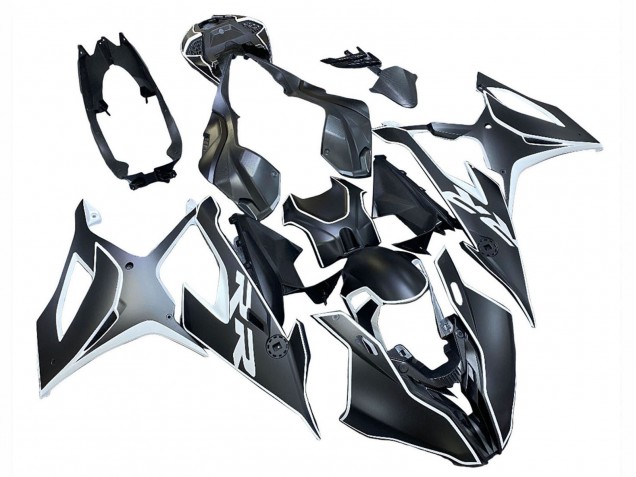Billige BMW S1000RR Motorrad Verkleidung 2019-2022 - Schwarz Weiss