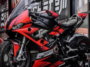 Billige BMW S1000RR Motorrad Verkleidung 2019-2022 - Schwarz Rot Grau
