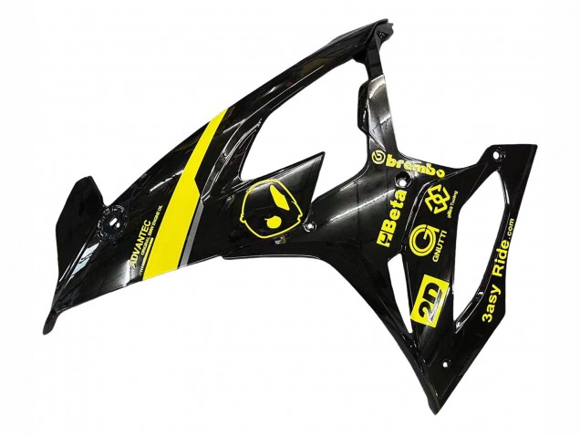Billige BMW S1000RR Motorrad Verkleidung 2019-2022 - Glanzendes Schwarz Gelb