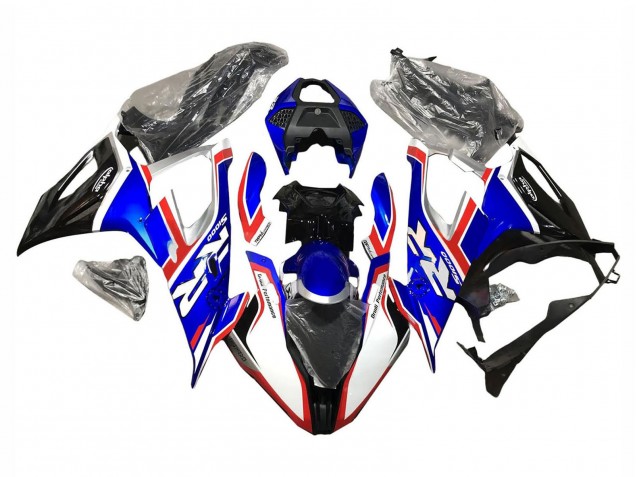 Billige BMW S1000RR Motorrad Verkleidung 2019-2022 - Blau Rot Weiss Schwarz