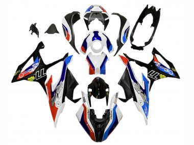 Billige BMW S1000RR Motorrad Verkleidung 2019-2022 - Blau Rot Weiss 77
