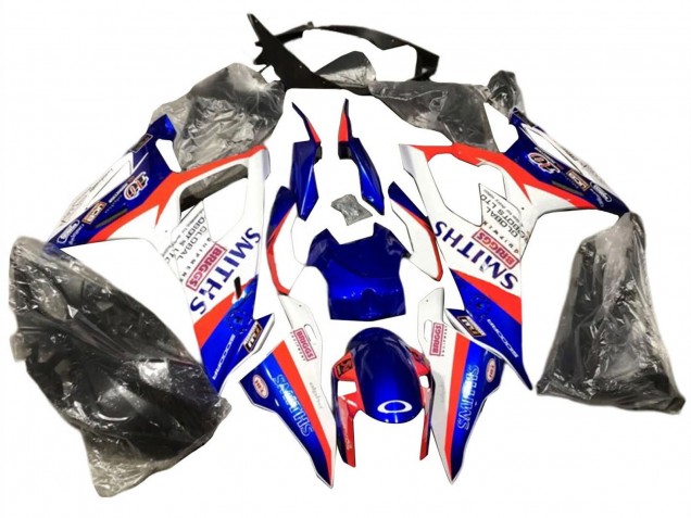Billige BMW S1000RR Motorrad Verkleidung 2019-2022 - Blau Rot Weiss Smiths