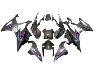 Billige BMW S1000RR Motorrad Verkleidung 2019-2022 - Schwarz Blau Rot Carbonfaser
