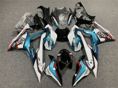 Billige BMW S1000RR Motorrad Verkleidung 2019-2022 - Blau Rot Weiss Motul 98