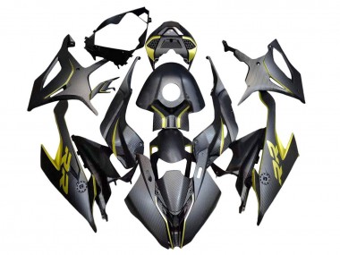 Billige BMW S1000RR Motorrad Verkleidung 2019-2022 - Schwarz Gelb Carbon