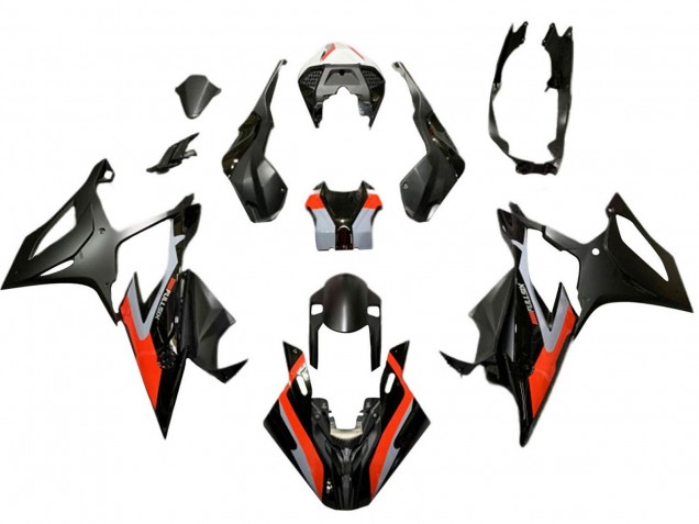 Billige BMW S1000RR Motorrad Verkleidung 2019-2022 - Rot Schwarz Grau