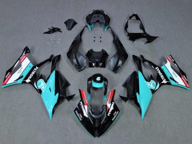 Billige BMW S1000RR Motorrad Verkleidung 2019-2022 - Schwarz Cyan Petronas